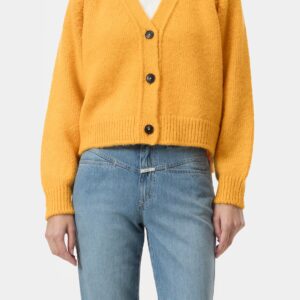 CARDIGAN ALPAGA JAUNE-CLOSED ANNC TARBES