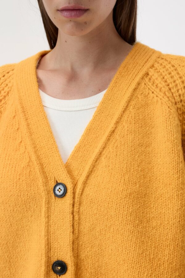 CARDIGAN ALPAGA JAUNE-CLOSED ANNC TARBES