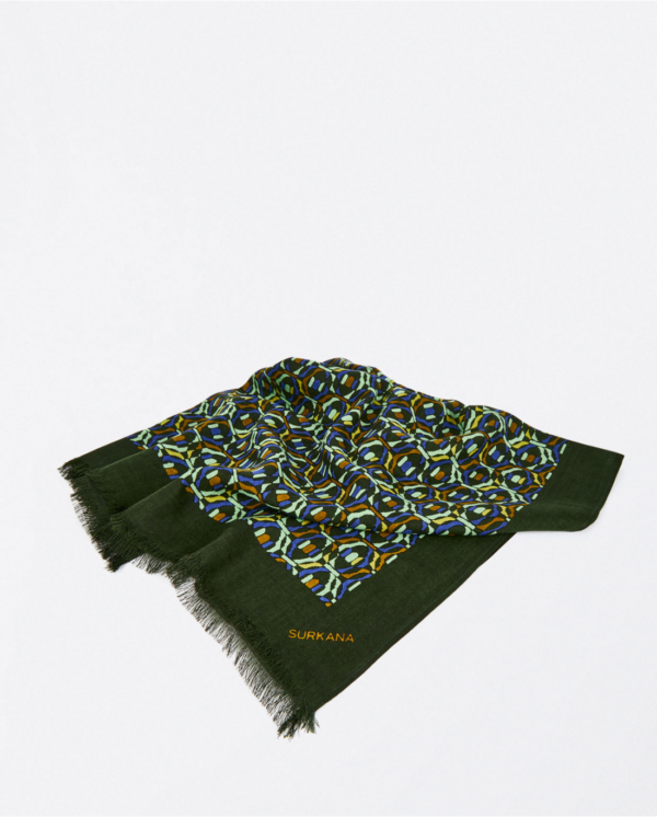 FOULARD IMPRIMÉ VERT SURKANA ANNC TARBES