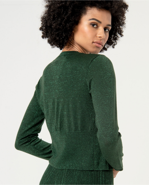 CARDIGAN COURT LUREX VERT-SURKANA ANNC TARBES