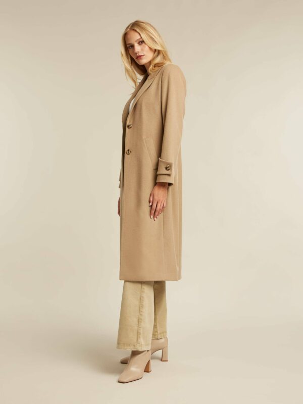 manteau long camel beaumont annc tarbes