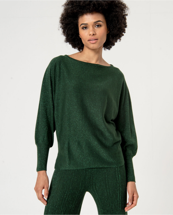 PULL LUREX VERT SURKANA ANNC TARBES